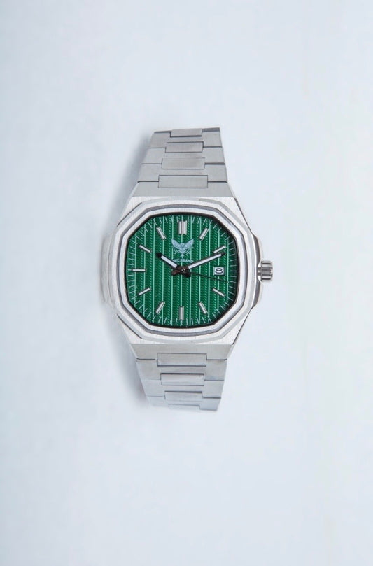 OWL BRAND Uhr – Grünes Zifferblatt