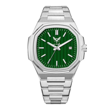 OWL BRAND Uhr – Grünes Zifferblatt