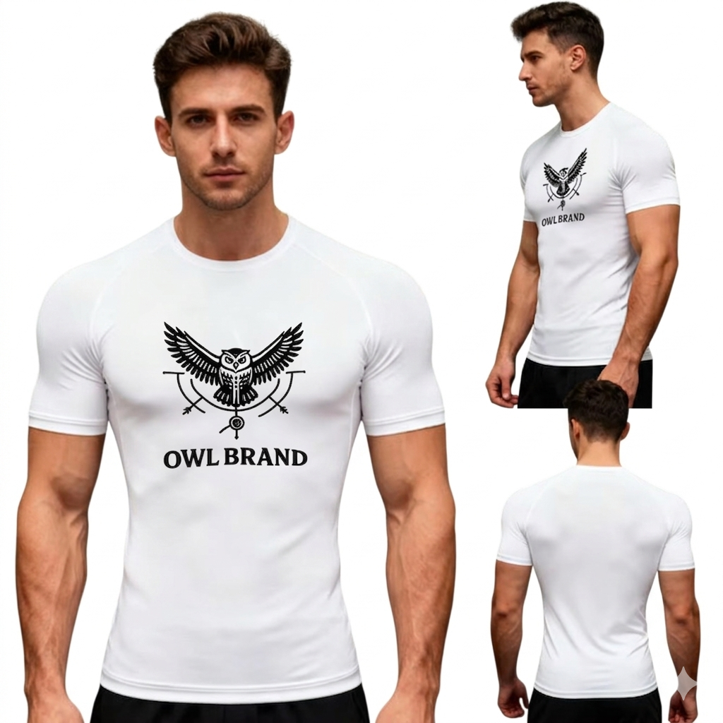 OWL Brand Performance Shirt weiß
